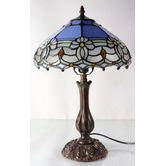 Tiffany Emporium Waratah Flower Tiffany Bedside Lamp