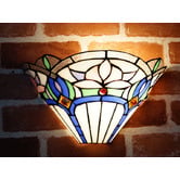Tiffany Emporium Floral Tiffany Leadlight Wall Sconce