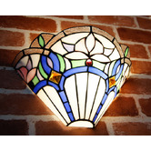 Tiffany Emporium Floral Tiffany Leadlight Wall Sconce