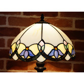 Tiffany Emporium Wisteria Leadlight Tiffany Bedside Lamp