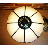 Tiffany Emporium Wisteria Leadlight Tiffany Bedside Lamp