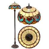 Tiffany Emporium Tiffany Boheme Lotus Glass Floor Lamp
