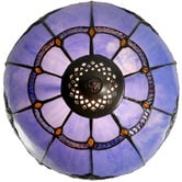 Tiffany Emporium Baroque Leadlight Blue Stained Glass Tiffany Desk Lamp