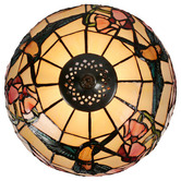 Tiffany Emporium 48cm Hummingbird Flower Tiffany-Style Bedside Lamp