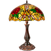 Tiffany Emporium 58cm Red Camellia Tiffany-Style Table Lamp