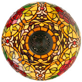 Tiffany Emporium 58cm Red Camellia Tiffany-Style Table Lamp