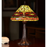 Tiffany Emporium 48cm Classical Dragonfly Tiffany-Style Bedside Lamp