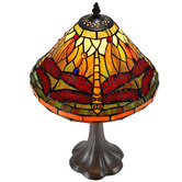 Tiffany Emporium 48cm Classical Dragonfly Tiffany-Style Bedside Lamp