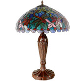 Tiffany Emporium Traditional Dragonfly Leadlight Tiffany Table Lamp