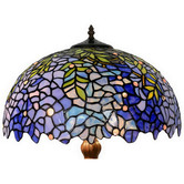 Tiffany Emporium Wisteria Blue Ledlight Tiffany Floor Lamp