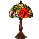 Tiffany Emporium 48cm Flower Tiffany-Style Bedside Lamp