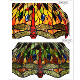 Tiffany Emporium 48cm Gem Dragonfly Tiffany-Style Bedside Lamp