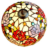 Tiffany Emporium Gem Rose Tiffany-Style Bedside Lamp