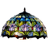 Tiffany Emporium Lavender Tulip Tiffany-Style Table Lamp