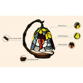 Tiffany Emporium Grape Tiffany-Style Small Table Lamp