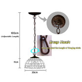 Tiffany Emporium Beaded Raindrop Tiffany-Style Pendant Light