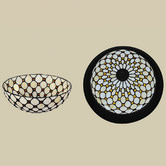 Tiffany Emporium Bead Tiffany-Style Flush Mount Ceiling Light