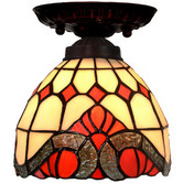 Tiffany Emporium Baroque Tiffany-Style Pendant Light