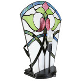 Tiffany Emporium Feather Dancer Leadlight Tiffany Table Lamp