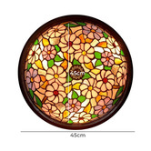 Tiffany Emporium Garden Cosmos Tiffany-Style Flush Mount Ceiling Light