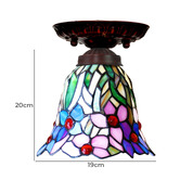 Tiffany Emporium Orchid Tiffany-Style Pendant Light