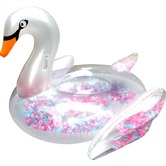 Splash Time Float Like A Feather Swan Inflatable Pool Toy