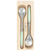 Andre Verdier 2 Piece Mint Laguiole Debutant Salad Server Set