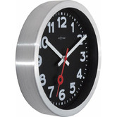 NeXtime 35cm Black NeXtime Station Metal Wall Clock