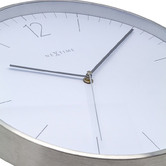 NeXtime Essential Silver NeXtime Metal Wall Clock