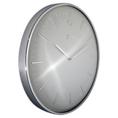 NeXtime Silver Glamour NeXtime Metal Wall Clock
