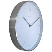 NeXtime Essential Silver NeXtime Metal Wall Clock
