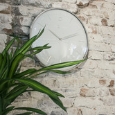 NeXtime Silver Glamour NeXtime Metal Wall Clock