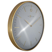 NeXtime 30cm White Glamour NeXtime Wall Clock