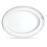 Noritake Hampshire Platinum 34.5cm Oval Platter