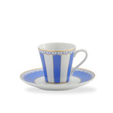 Noritake Carnivale Espresso 75ml Cup and Saucer Set in Dark Blue