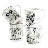 Noritake Le Restaurant 4 Mug Set