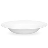 Noritake Cher Blanc 24cm Porcelain Rimmed Soup Bowls
