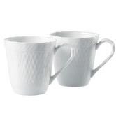 Noritake White Noritake 295ml Porcelain Mugs