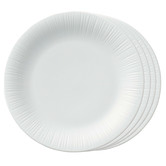 Noritake White Conifere 21cm Porcelain Plates