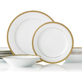 Noritake 12 Piece Noritake Charlotta Porcelain Dinner Set