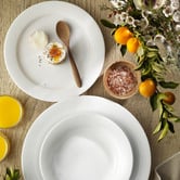 Noritake 12 Piece Noritake White Arctic Porcelain Dinnerware Set