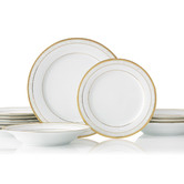 Noritake 12 Piece Noritake Hampshire Porcelain Dinnerware Set