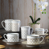 Noritake Eternal Palace 225ml Cups &amp; Saucers