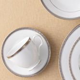 Noritake Platinum Charlotta 225ml Porcelain Cup &amp; Saucer