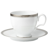 Noritake Platinum Charlotta 225ml Porcelain Cup &amp; Saucer