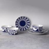 Noritake 12 Piece Bluefjord Porcelain Dinner Set