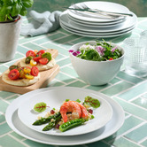 Noritake 12 Piece Contempo Porcelain Coupe Dinner Set