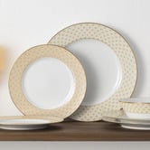 Noritake 12 Piece Trocadero Gold Porcelain Dinner Set