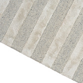 Elemental Rug Collective Grey Panama Lines Hand-Tufted Wool &amp; Viscose Rug
