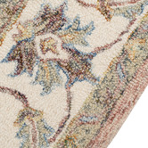 Elemental Rug Collective Blush Kashan Hand-Tufted Wool &amp; Cotton Rug